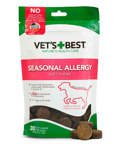 Vests Best Seasonal Allergy Support Soft Dog Chews.