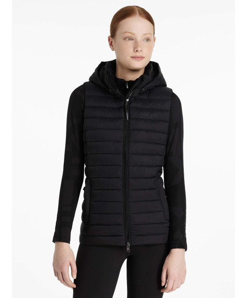 LeMieux Young Rider Ruby PUffer Kids Gilet Vest, Black.