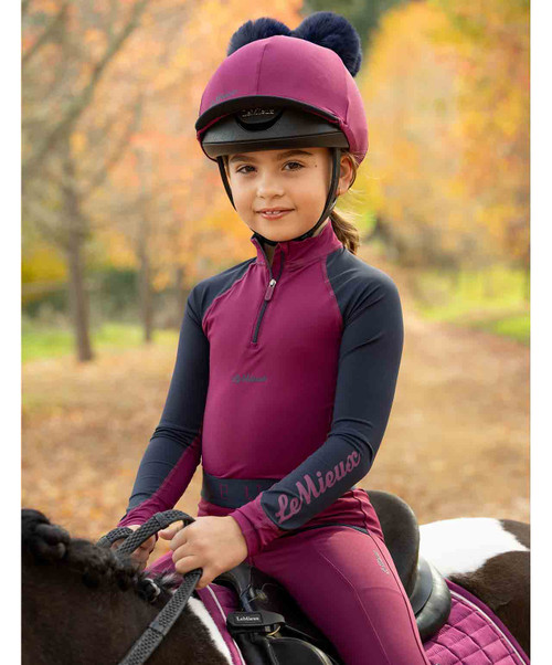 LeMieux Mini Rider Base Layer Top FW26, Blackberry.