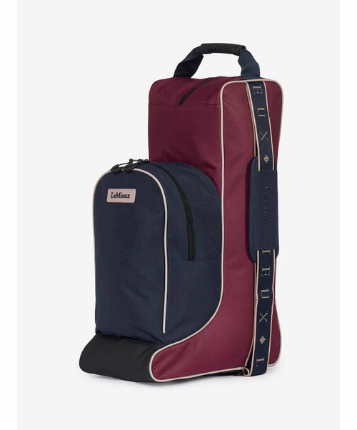 LeMieux Boot and Hat Bag FW26, Blackberry.