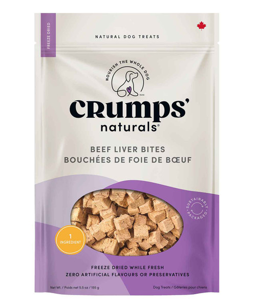 Crumps Beef Liver Bites Dog Treats 155g.