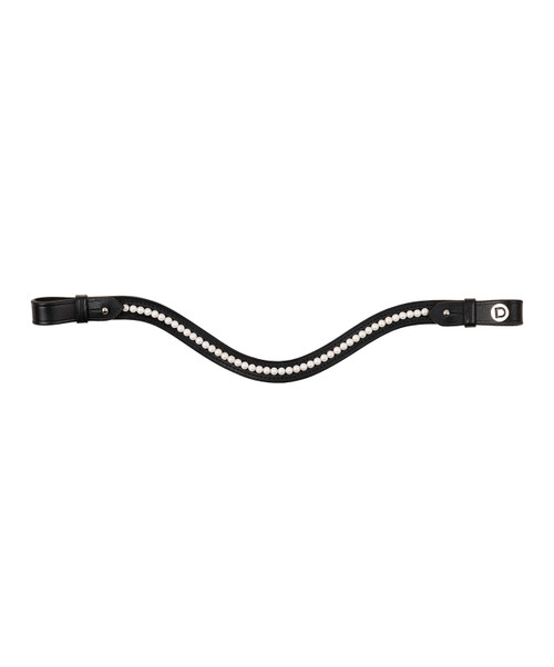 Dublin Pearl Browband, Black.