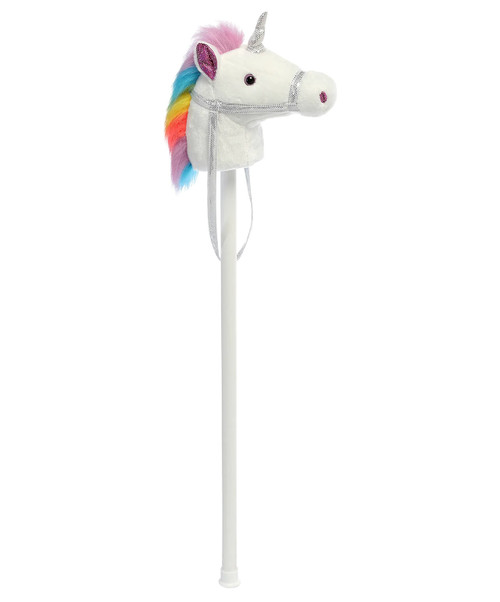 Aurora Plush Stick - White Unicorn.