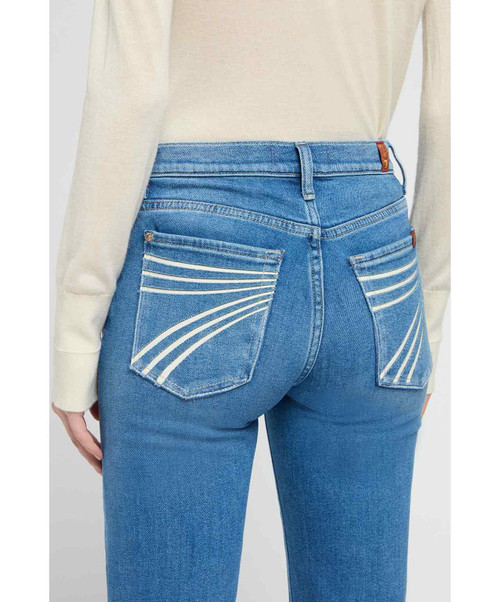 7 For All Mankind Womens Dojo Marine Jeans.