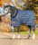 Rhino Original Stable Blanket, Medium (250) in Navy Check Indigo.