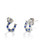 Kelly Herd Horseshoe Earrings- Blue