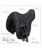 LeMieux Ride-On Saddle Cover, Dressage, detail.