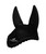 Schockemohle Air Silent Fly Veil, Black, with logo.