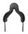 Prestige X-Optimax Dressage Saddle, Black, front.