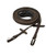 Schockemohle Neo Rubber Reins with Clips, Brown Silver.