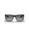 Ray-Ban Justin Polarized Sunglasses, Rubber Black, Light Grey, front.