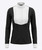 Abete Ladies Long Sleeve Bib Show Shirt, Black.