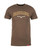 Kimes Ranch Mens University T-Shirt, Espresso.