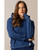 Kimes Ranch Ladies Tess Western Hoodie, Indigo Blue, front.