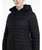 LeMieux Rose Hooded Puffer Ladies Jacket, FW25, Black, front.