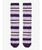 LeMieux  Sabrina Stripe Fluffy Socks FW25, Lilac, pair.
