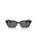 Ray-Ban Zaya Polarized Sunglasses, Black/Dark Grey, front.