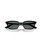 Ray-Ban Zaya Polarized Sunglasses, Black/Dark Grey, front, arm crossed.