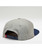 Kimes Ranch Arched Trucker Hat, Grey Heather, back.