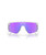 Oakley BXTR Metal Sunglasses, Matte Clear, Prizm Violet, front.