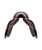 Equipe Expression Special Jump Saddle, Wool Panel, Brown, front.