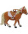 Papo Toy Shetland Pony with Saddle.