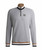 Boss Equestrian Men's Troyer Signature Sweater, Melange Grey.