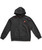 Struck Brushed Men's Hoodie, Dark Grey, front.