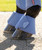 LeMieux Arika Over Reach Boots, Powder Blue, lifestyle.