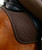 LeMieux Brilliance Dressage Saddle Pad, Espresso, detail.