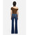 7 For All Mankind Womens Dojo Dark Wash Loom Jeans, back, full.
