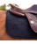 Samshield Spineshield Embroidered Jump Saddle Pad, Black, off side.