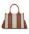 Wrangler Colour Block Tote/Crossbody Bag, Brown, back.