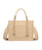 Wrangler Cow Print Tote/Crossbody Bag, Tan, back.