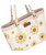 Wrangler Sunflower Print Tote Bag, Beige, detail.