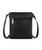 Wrangler Leather Fringe Jean Denim Pocket Crossbody Bag, Black, back.