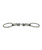 AJR Sport Smooth Locking Dog Bone Loose Ring Bit, side profile.
