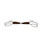 AJR Sport Leather Hinge 2 Ring Bit, side profile.