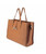 Penelope Romane Bag, Brandy, front, no strap.