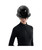 LeMieux Verv Competition Helmet, Gloss Black, front.
