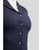 Montar Bonnie Curve Ladies Show Jacket with Crystals, button detail.