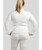 Montar Briella Curve Ladies Long Sleeve Polo, White, back.