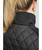 Montar MoQuinn Curve Ladies Quilted Hybrid Long Jacket, collar detail.