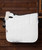 LeMieux Merino+ Half Lined Dressage Square Pad, White, side.