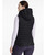 LeMieux Rose Hooded Puffer Gilet Vest 2026, Black, back.