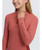 LeMieux Young Rider Classique Base Layer Top FW26, Russet, arm detail.