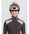 LeMieux Classic Pom Hat Silk, Cocoa, front.