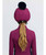 LeMieux Classic Pom Hat Silk, Blackberry, back.