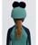 LeMieux Mini Double Pom Pom Hat Silk FW26, Navy/Aloe, back.