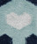 LeMieux Heart Fluffies Socks, Aloe, detail.